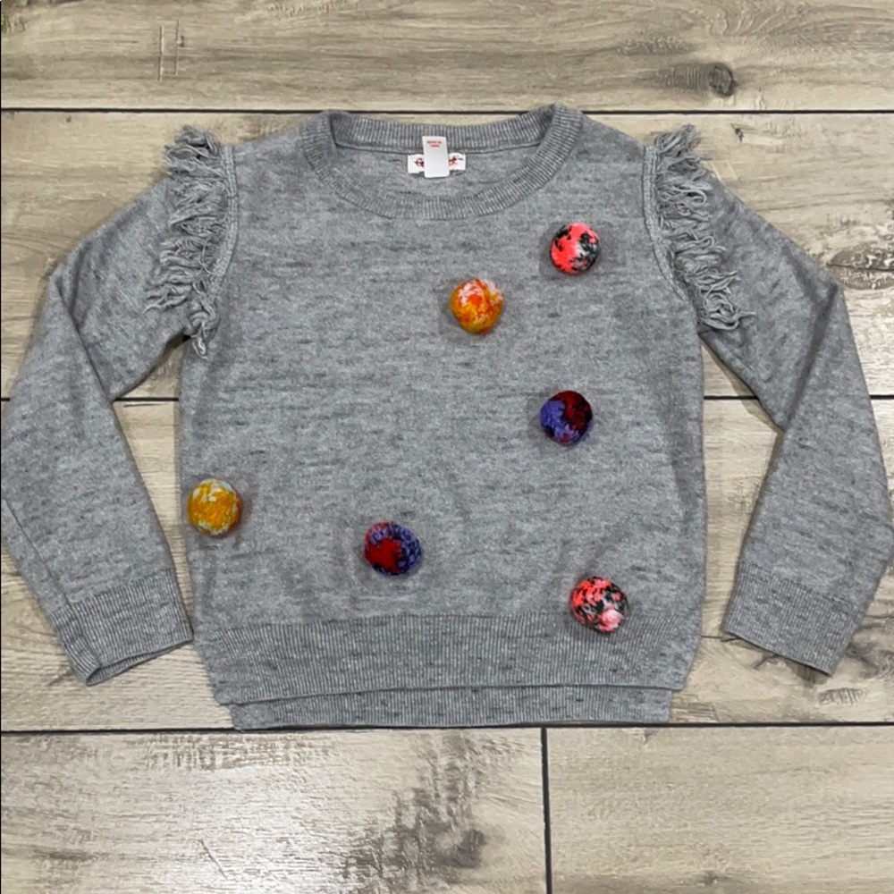 Cat & Jack Girl Pom Pom Sweater Size XS (4/5)